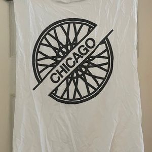 Chicago SoulCycle workout cut out white tank size S 2 4 6 Soul Cycle